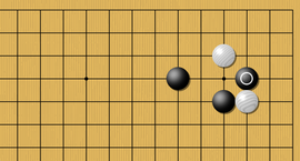 weiqi The strong inside hane